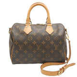 Louis Vuitton Monogram Speedy Bandouliere 25 Handbag Brown