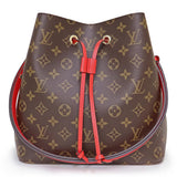 Louis Vuitton NeoNoe Shoulder Bag Monogram Brown Red