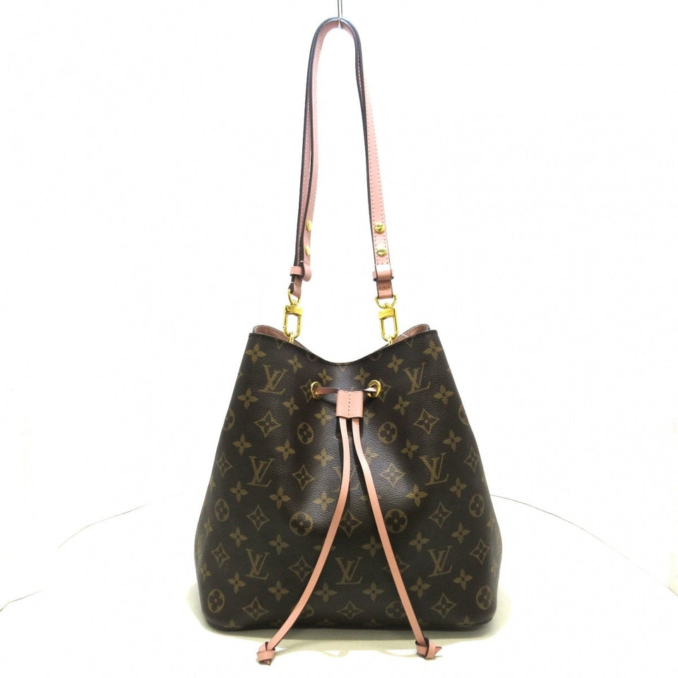Louis Vuitton Neonoe Shoulder Bag Rose Poodle Monogram Canvas