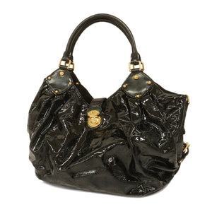 Louis Vuitton Mahina L Noir Hobo Bag Black