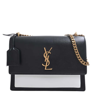 Saint Laurent- Sunset Chain Shoulder Bag Black
