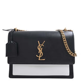 Saint Laurent- Sunset Chain Shoulder Bag Black