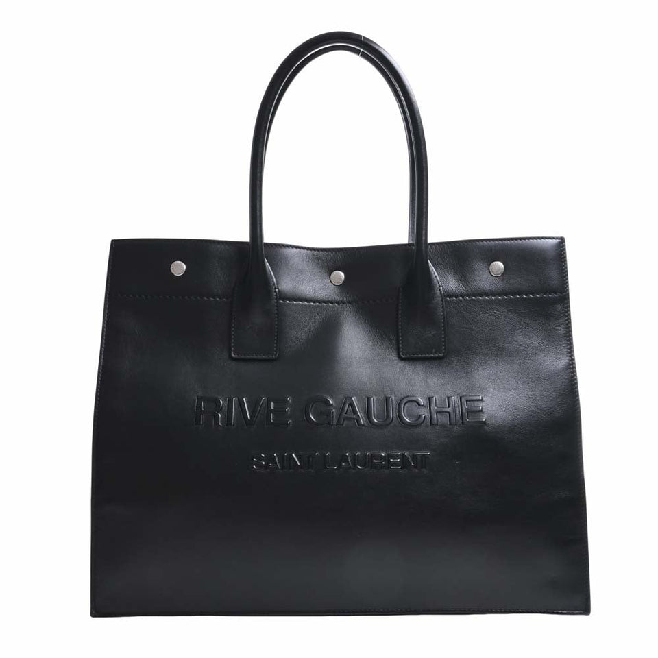 Saint Laurent- Rive Gauche Small Tote Bag Black