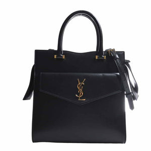 Saint Laurent- Leather Small 2way Handbag Black