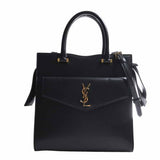 Saint Laurent- Leather Small 2way Handbag Black