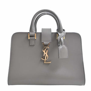Saint Laurent- Leather Baby Cabas 2way Handbag Gray