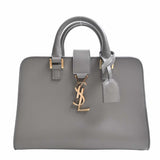 Saint Laurent- Leather Baby Cabas 2way Handbag Gray