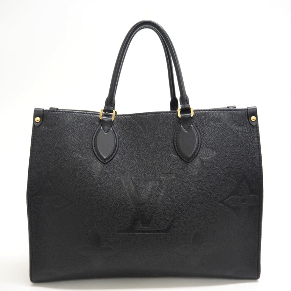 Louis Vuitton On The Go MM Monogram Amplant Handbag Black