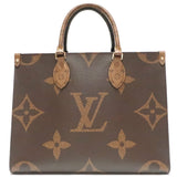 Louis Vuitton Tote Bag Handbag On The Go MM Monogram Giant Brown