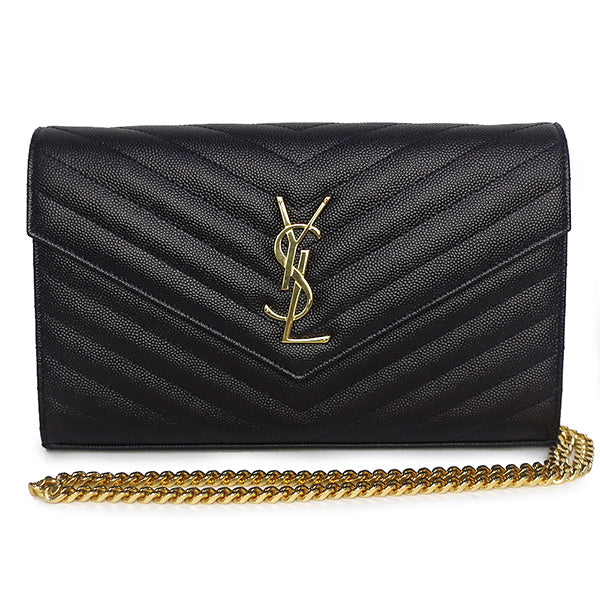 Saint Laurent- Chain Wallet Black