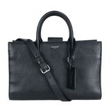 Saint Laurent- Gauche Calf Black Tote Bag