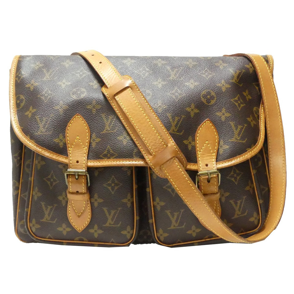 Louis Vuitton Monogram Sack Bass Shoulder Bag Brown