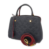Louis Vuitton Monogram Implant Montaigne BB Marine Rouge