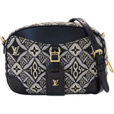 Louis Vuitton Monogram Jacquard Deauville Since 1854 Shoulder Bag Black