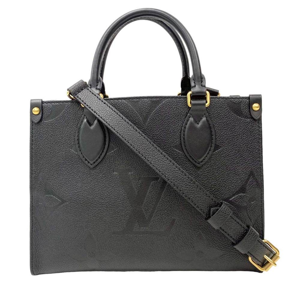 Louis Vuitton On The Go PM Amplant Leather Handbag Shoulder Bag
