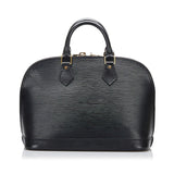 Louis Vuitton Epi Alma Handbag Noir Black Leather