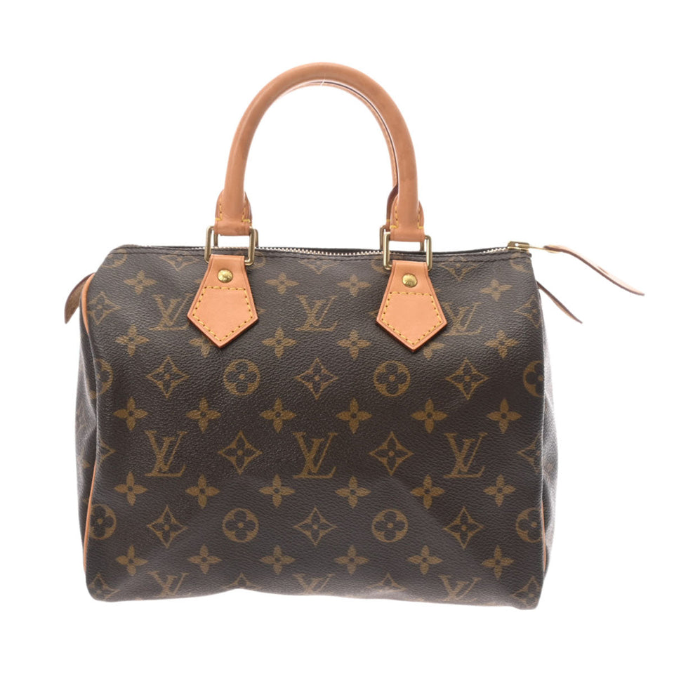 Louis Vuitton Monogram Speedy 25 Brown Canvas Handbag