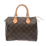 Louis Vuitton Monogram Speedy 25 Brown Canvas Handbag