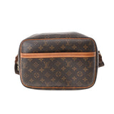 Louis Vuitton Monogram Reporter PM Brown Canvas Shoulder Bag