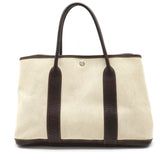 Hermes Garden Party PM Tote Bag Canvas Buffle Leather