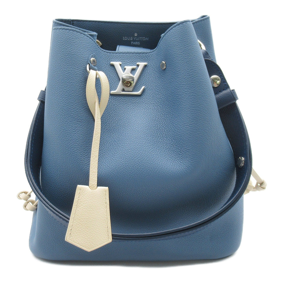 Louis Vuitton Lock Me Bucket Shoulder Bag Leather Taurillon