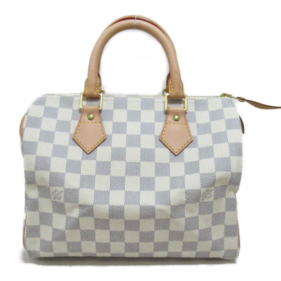 Louis Vuitton Speedy 25 Handbag Damier Azur Canvas