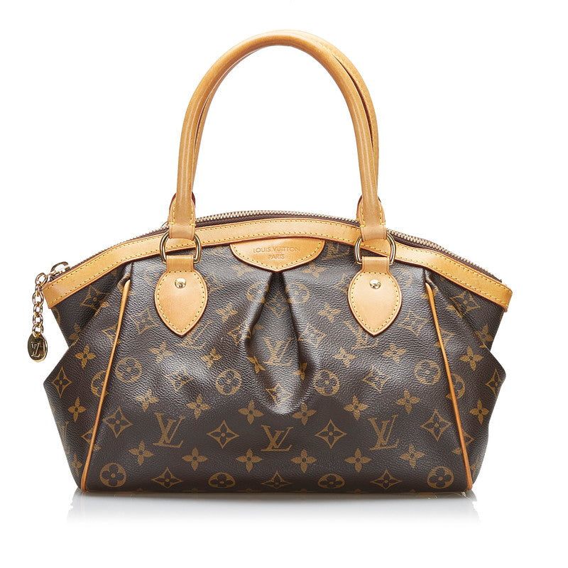 Louis Vuitton Monogram Tivoli PM Handbag Brown PVC Leather