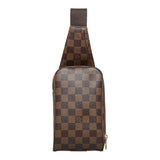 Louis Vuitton Damier Jeronimos Shoulder Bag Body Bag Waist Bag Brown PVC Leather