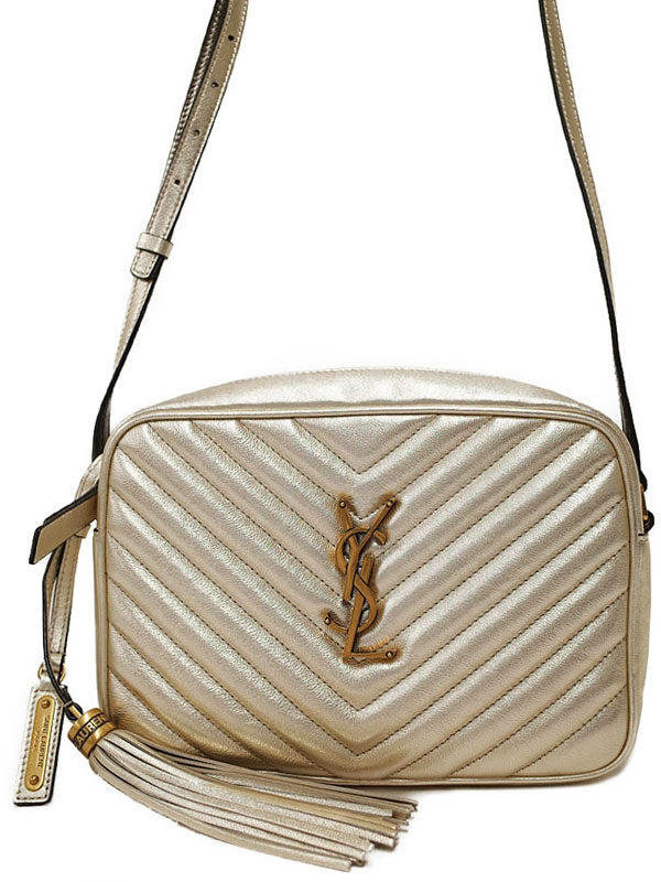 Saint Laurent- Paris Lou Camera Bag Shoulder Bag Champagne Gold