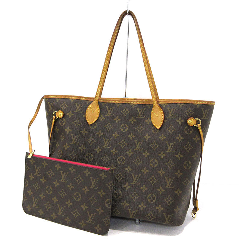 Louis Vuitton Monogram Neverfull MM Tote Bag With Pouch