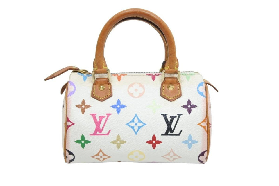 Louis Vuitton Takashi Murakami Mini Speedy White Bron Monogram
