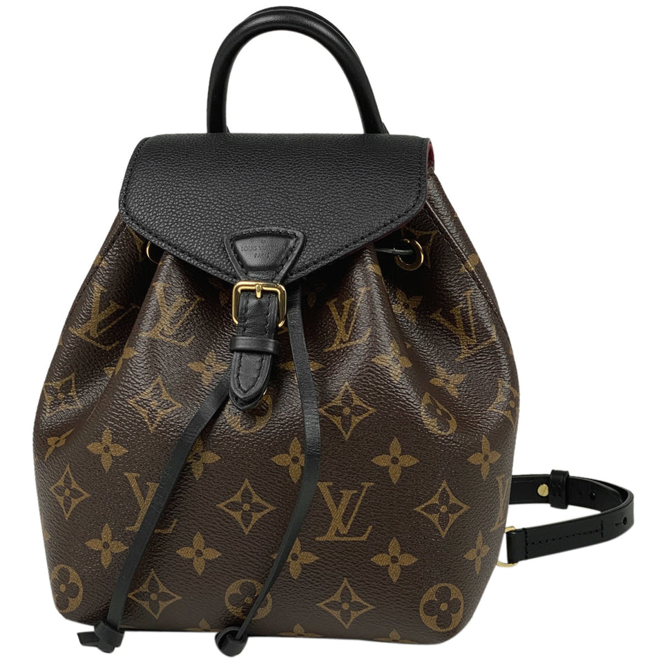 Louis Vuitton Montsouris NM BB Backpack Monogram Brown Black