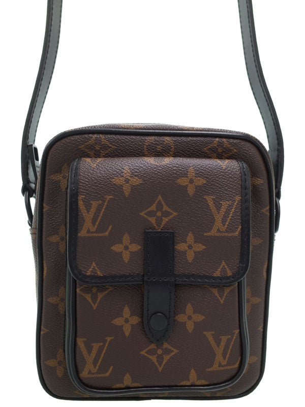 Louis Vuitton Monogram Macassar Christopher Wearable Wallet Shoulder Bag