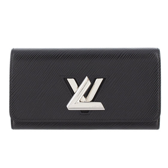 Louis Vuitton Epi Zipper Long Wallet Portefeuille Twist Noir Black