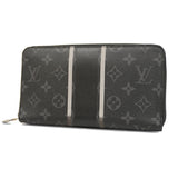 Louis Vuitton Bifold Long Wallet Monogram Eclipse Fragment Zippy Organizer