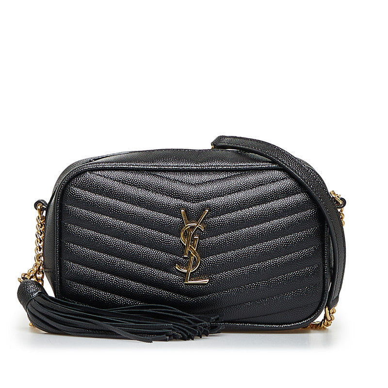 Saint Laurent- Tassel Chain Shoulder Bag Mini Crossbody Bag Black