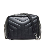 Saint Laurent- Crossbody Chain Shoulder Bag Black