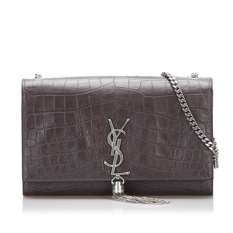 Saint Laurent- Kate Double Chain Shoulder Brown