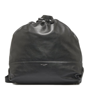 Saint Laurent- Rucksack Backpack Lambskin Leather Black