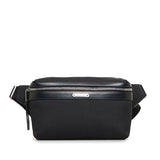 Saint Laurent- Body Bag Waist Bag Canvas Leather Black