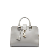 Saint Laurent- Monogram Cabas Handbag Leather Gray