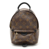 Louis Vuitton Monogram Palm Springs Backpack Mini Rucksack Leather Black