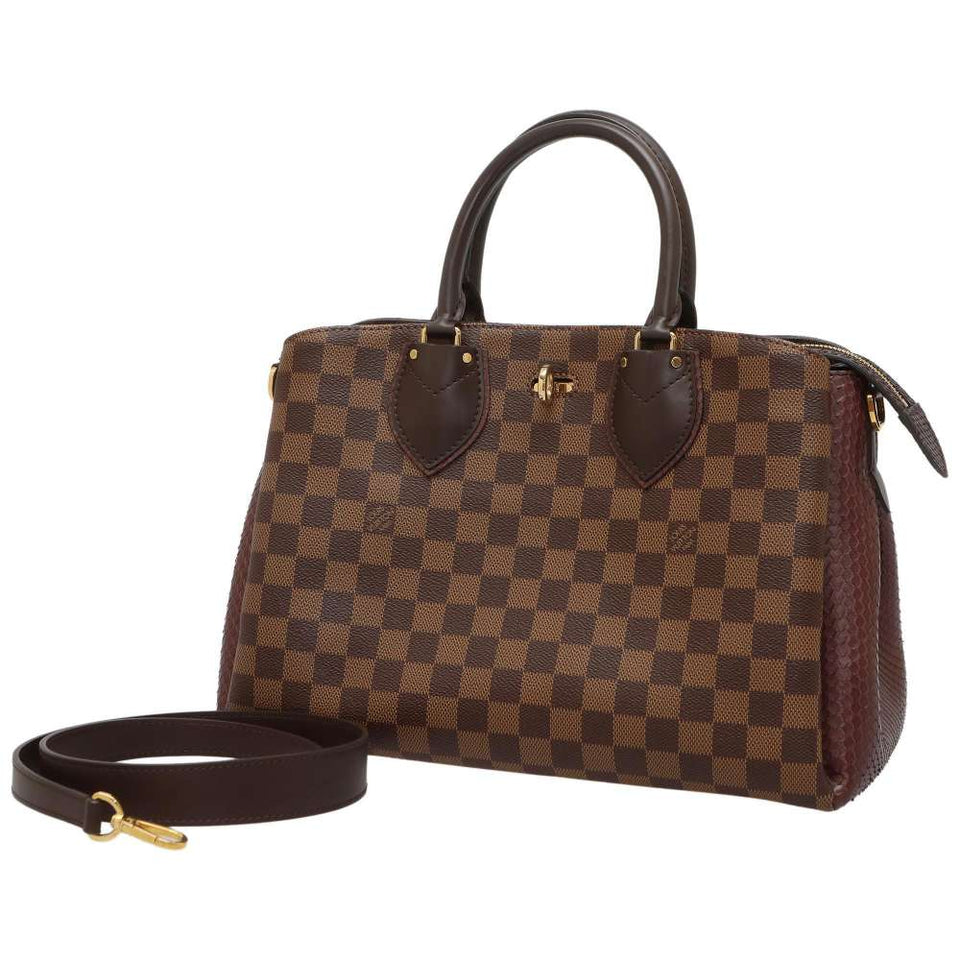 Louis Vuitton Handbag Damier Ebene Normandy Python