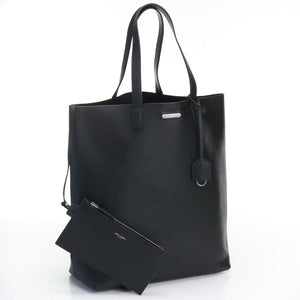 Saint Laurent- Sac Shopping Tote Bag Noir Leather Black