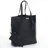 Saint Laurent- Sac Shopping Tote Bag Noir Leather Black