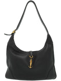 Hermes Trim G Engraved Shoulder Bag Black