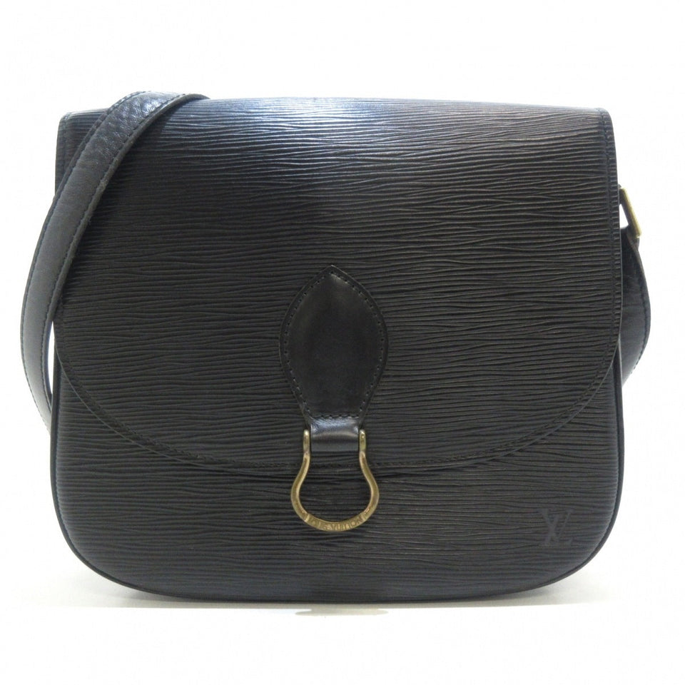Louis Vuitton Saint Cloud Shoulder Bag Noir Leather