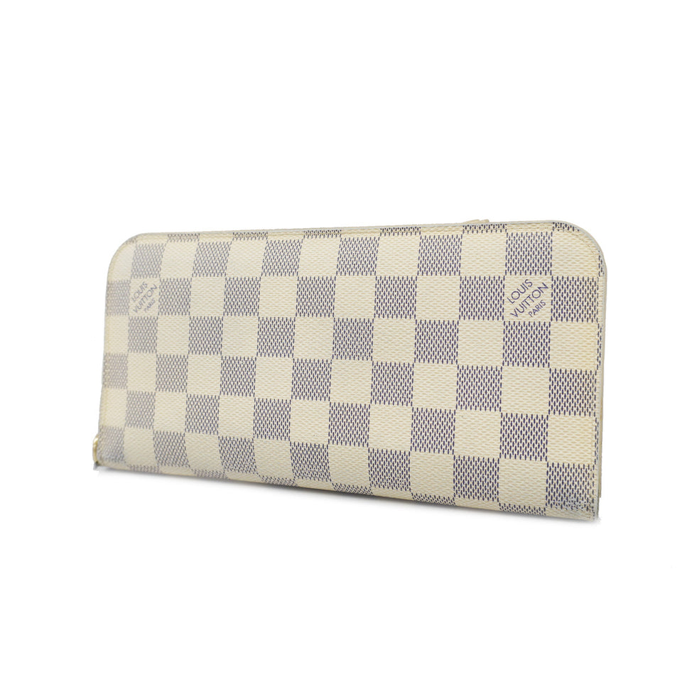 Louis Vuitton Bifold Long Wallet Damier Azur Portefeuille Ensolit