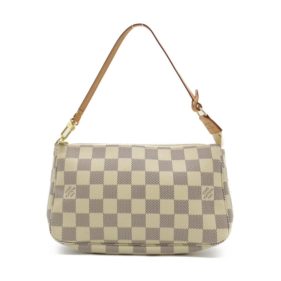Louis Vuitton Pochette Accessoire Pouch Canvas Damier Azur
