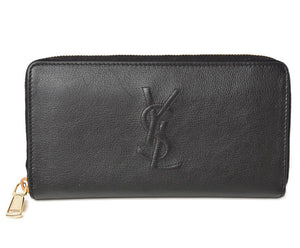 Saint Laurent- Paris Wallet Long Wallet Zipper Black